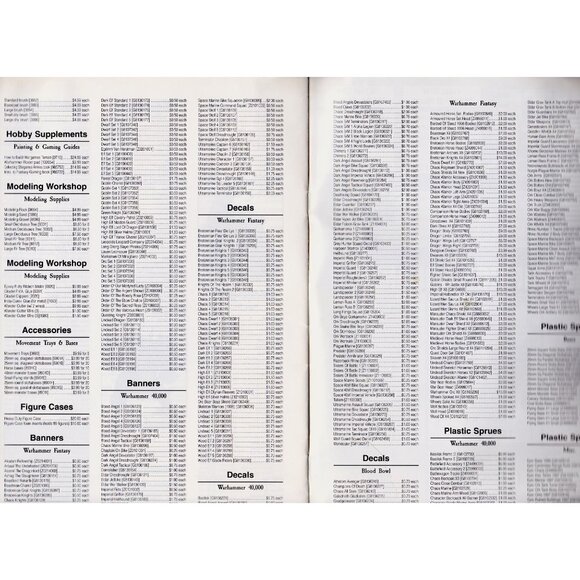 Citadel Miniatures 1999 Price List Games Workshop US Mail Order Catalog VG - Picture 5 of 6